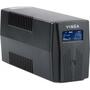 Источник бесперебойного питания Vinga LCD 600VA plastic case (VPC-600P) - 1
