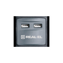 Сетевой удлинитель REAL-EL RS-3 USB CHARGE 1.8m, black (EL122500001) - 1