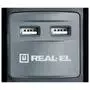 Сетевой удлинитель REAL-EL RS-3 USB CHARGE 1.8m, black (EL122500001) - 1