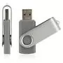 USB флеш накопитель eXceleram 8GB P1 Series Silver/Gray USB 2.0 (EXP1U2SIG08) - 3