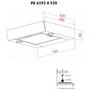 Вытяжка кухонная Perfelli PG 6192 A 550 W LED GLASS - 6