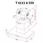 Вытяжка кухонная Perfelli T 6111 A 550 BL - 9