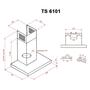 Вытяжка кухонная Perfelli TS 6101 BL - 7