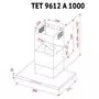 Вытяжка кухонная Perfelli TET 9612 A 1000 I LED - 8