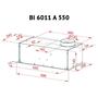 Вытяжка кухонная Perfelli BI 6011 A 550 BL - 5