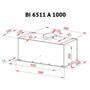 Вытяжка кухонная Perfelli BI 6511 A 1000 I - 6
