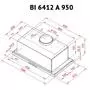 Вытяжка кухонная Perfelli BI 6412 A 950 I LED - 5