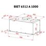 Вытяжка кухонная Perfelli BIET 6512 A 1000 W LED - 6