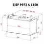 Вытяжка кухонная Perfelli BISP 9973 A 1250 BL LED Strip - 8