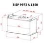 Вытяжка кухонная Perfelli BISP 9973 A 1250 IV LED Strip - 8