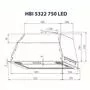 Вытяжка кухонная Minola HBI 5322 WH 750 LED - 2