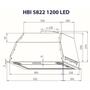 Вытяжка кухонная Minola HBI 5822 WH 1200 LED - 7