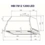 Вытяжка кухонная Minola HBI 7812 WH 1200 LED - 7