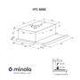 Вытяжка кухонная Minola HTL 6060 I/ BL GLASS 430 - 5