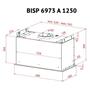 Вытяжка кухонная Perfelli BISP 6973 A 1250 W LED Strip - 5