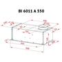 Вытяжка кухонная Perfelli BI 6011 A 550 IV - 5