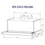Вытяжка кухонная Minola HTL 5312 I 750 LED - 7