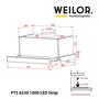 Вытяжка кухонная Weilor PTS 6230 WH 1000 LED strip - 1