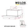 Вытяжка кухонная Weilor WTS 6230 BL 1000 LED strip - 1