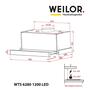 Вытяжка кухонная Weilor WTS 6280 BL 1200 LED strip - 1