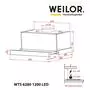 Вытяжка кухонная Weilor WTS 6280 BL 1200 LED strip - 1