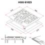 Варочная поверхность Perfelli HGG 61023 BL - 5