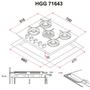 Варочная поверхность Perfelli HGG 71643 BL - 7