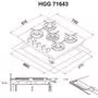 Варочная поверхность Perfelli HGG 71643 BL - 7