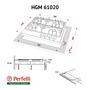 Варочная поверхность Perfelli HGM 61020 WH - 6