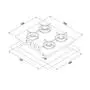 Варочная поверхность Minola MGG 61005 WH - 6