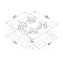 Варочная поверхность Minola MGG 61063 WH - 8