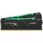 Модуль памяти для компьютера DDR4 16GB (2x8GB) 2666 MHz HyperX Fury Black RGB Kingston Fury (ex.HyperX) (HX426C16FB3AK2/16) - 1