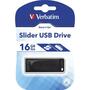 USB флеш накопитель Verbatim 16GB Slider Black USB 2.0 (98696) - 4