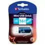 USB флеш накопитель Verbatim 16GB STORE'NGO MINI NEON BLUE USB 2.0 (49395) - 1