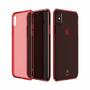 Чехол для моб. телефона Baseus Simple Series Anti-Fall для iPhone X, Transparent Red (ARAPIPHX-C09) - 1