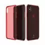 Чехол для моб. телефона Baseus Simple Series Anti-Fall для iPhone X, Transparent Red (ARAPIPHX-C09) - 1