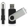 USB флеш накопитель eXceleram 8GB P1 Series Silver/Black USB 2.0 (EXP1U2SIB08) - 3