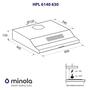 Вытяжка кухонная Minola HPL 6140 BR 630 - 6