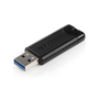 USB флеш накопитель Verbatim 16GB PinStripe Black USB 3.2 (49316) - 3