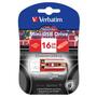 USB флеш накопитель Verbatim 16GB Mini Cassette Edition RED USB 2.0 (49398) - 1