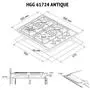 Варочная поверхность Perfelli HGG 61724 IV ANTIQUE - 6