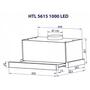 Вытяжка кухонная Minola HTL 5615 I 1000 LED - 7