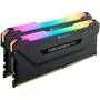 Модуль памяти для компьютера DDR4 16GB (2x8GB) 3200 MHz Vengeance RGB Pro Black Corsair (CMW16GX4M2C3200C16-T) - 3
