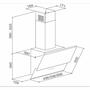 Вытяжка кухонная Eleyus Virto 700 50 BL - 3
