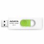 USB флеш накопитель ADATA 64GB UV320 White/Green USB 3.1 (AUV320-64G-RWHGN) - 1