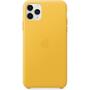 Чехол для моб. телефона Apple iPhone 11 Pro Max Leather Case - Meyer Lemon (MX0A2ZM/A) - 1
