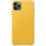 Чехол для моб. телефона Apple iPhone 11 Pro Max Leather Case - Meyer Lemon (MX0A2ZM/A) - 2