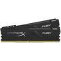 Модуль памяти для компьютера DDR4 8GB (2x4GB) 2400 MHz HyperX Fury Black Kingston Fury (ex.HyperX) (HX424C15FB3K2/8) - 1
