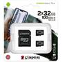 Карта памяти Kingston 2x32GB microSD class 10 U1 V10 A1 Canvas Select Plus (SDCS2/32GB-2P1A) - 2