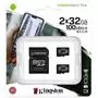Карта памяти Kingston 2x32GB microSD class 10 U1 V10 A1 Canvas Select Plus (SDCS2/32GB-2P1A) - 2